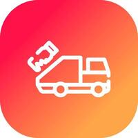 Garbage Truck Creative Icon Design vector