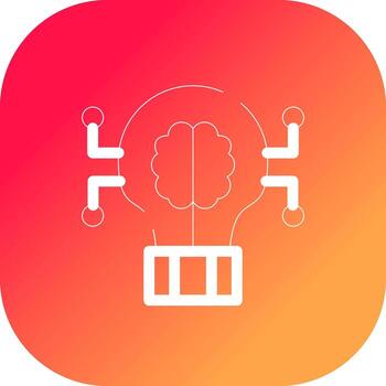 Deep Learning Creative Icon Design vector