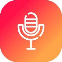 Microphone Creative Icon Design vector