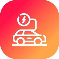 Electronic Car Creative Icon Design vector