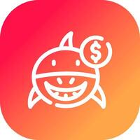 Loan Shark Creative Icon Design vector