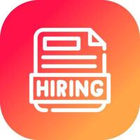 Hiring Creative Icon Design vector