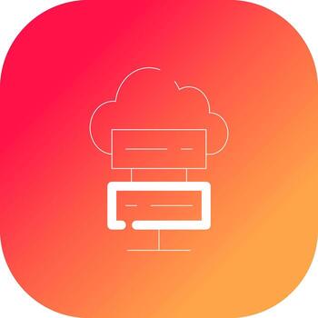 Cloud Computing Creative Icon Design vector