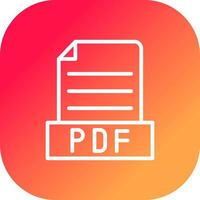 Pdf Creative Icon Design vector