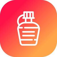 Water Bottle Creative Icon Design vector