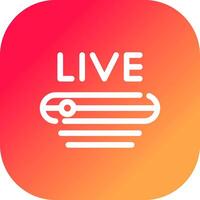 Live Stream Creative Icon Design vector