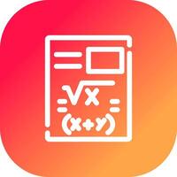 Maths Creative Icon Design vector