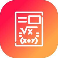 diseño de icono creativo de matemáticas vector