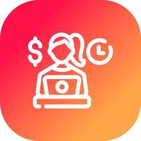 Freelancing Creative Icon Design vector