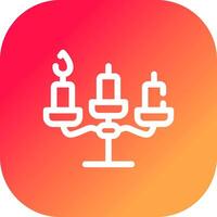 diseño de icono creativo de candelabros vector