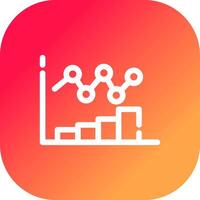 Bar Chart Creative Icon Design vector