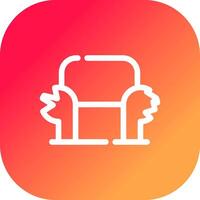 Sofa Creative Icon Design vector