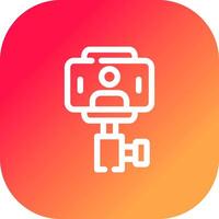 diseño de icono creativo de selfie stick vector