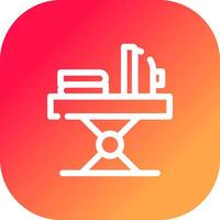 Iron Table Creative Icon Design vector