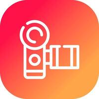 Video Camera Creative Icon Design vector