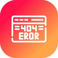 Diseño de icono creativo de error 404 vector