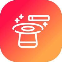 Glyph Gradient Circle Design vector
