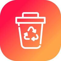 Garbage Creative Icon Design vector