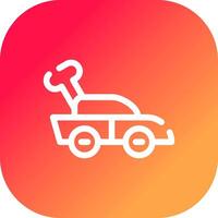 Car Toy Creative Icon Design vector