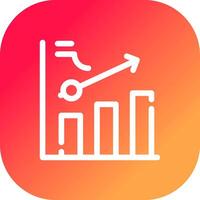 Clustered Bar Creative Icon Design vector