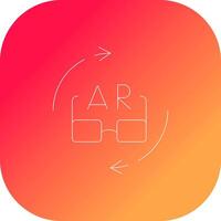 Ar Glasses Creative Icon Design vector