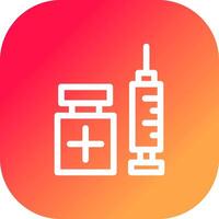 Vaccination Creative Icon Design vector