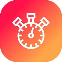 Stopwatch Creative Icon Design vector