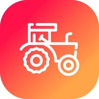 diseño de icono creativo de tractor vector