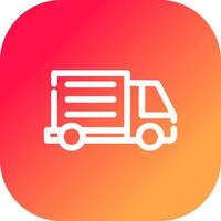 Delivery Truck Creative Icon Design vector