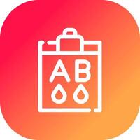 Blood Type Ab Creative Icon Design vector