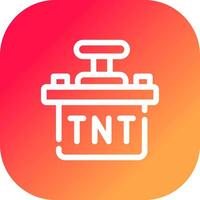 diseño de icono creativo tnt vector