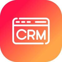 CRM Creative Icon Design vector