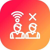 Digital Divide Creative Icon Design vector