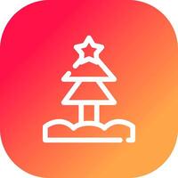 Christmas Tree Creative Icon Design vector