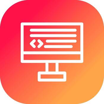 diseño de icono creativo de codificación vector