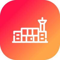 Airport Creative Icon Design vector