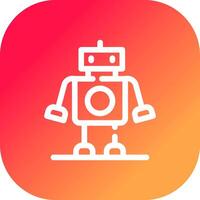 diseño de icono creativo robot vector