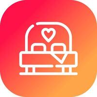 Bed Creative Icon Design vector