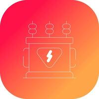 Power Transformer Creative Icon Design vector