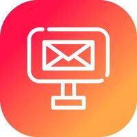 Digital Email Creative Icon Design vector