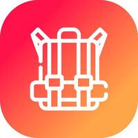 diseño de icono creativo de bolsa de viaje vector