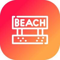 Beach Creative Icon Design vector