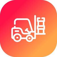 Forklift Creative Icon Design vector