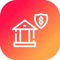 Banking Security Creative Icon Design vector