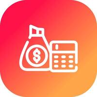 Budget Creative Icon Design vector