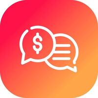 Business Dialog Creative Icon Design vector