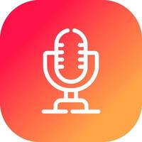 Microphone Creative Icon Design vector