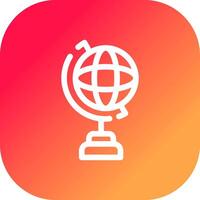 Globe Stand Creative Icon Design vector