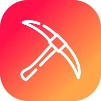 Pickaxe Creative Icon Design vector