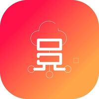 Cloud Storage Creative Icon Design vector